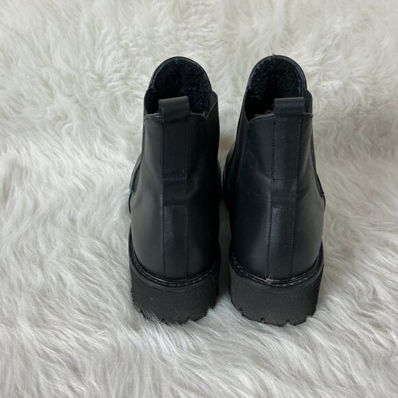 Freda Salvador Susana Genuine Shearling Lined Chelsea Boot 7.5 - Picture 3 of 9